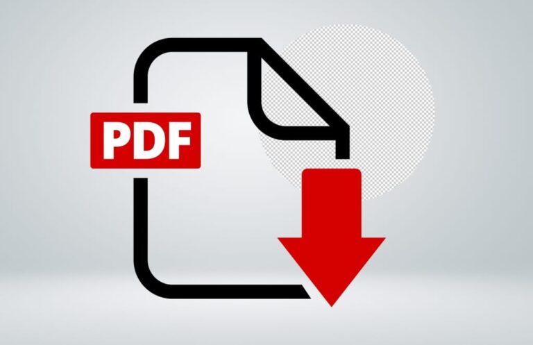 אייקון קובץ PDF עם חץ הורדה אדום הממחיש שקבצי PDF כבדים הם בלתי נראים לגוגל ולמנועי AI, לעומת קטלוג דיגיטלי ב-HTML5 של דיגיטלר